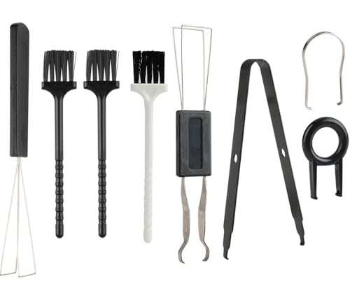 8 Piece Keyboard Keycap Remover, Switch Puller Set with Precision Tweezers and Cleaning Brushes, Keyboard Cleaning Kit Tool for Mechanical, Maintenance Kit for Deep Cleaning and Easy Component Removal