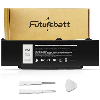 Futurebatt R73TC DR02P Battery Replacement for Dell Latitude 5540 5550 3340 3440 3450 3540 Precision 3590 3580 3480 3490 Series 2X1V9 GTG7N GRWKG KDM9P - size: R73TC 11.97×4.33×1.18 in