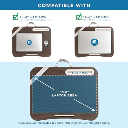 LAPGEAR Designer Lap Desk – Hummingbird Toile, 2-Pack with Storage Basket - color: Hummingbird Toile, size: 2-Pack Lap Desks + Basket