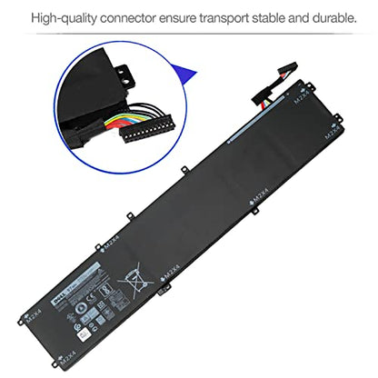 DELL 6GTPY Battery for Dell Precision 5530 5520 5510 XPS 15 7590 9560 XPS 15-9560 9570 9550Vostro 7500 7590 6GTPY P56F GPM03 5XJ28 5D91C 5041C P56F001 P56F002 P56F003 4GVGH 1P6KD 11.4V 97Wh 6-Cell