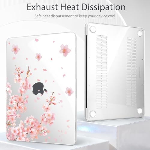 Tuiklol for 2026 MacBook Neo 13 Inch A18 Pro Chip Case, (Model A3404) Anti-Scratch Anti-Drop Slim Hard PC Shell Case with Shockproof Protective MacBook Neo Laptop Cover, Plum Blossom - color: Plum Blossom