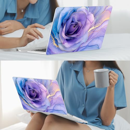 Mektron Case for 2026 MacBook Neo 13-inch A18 Pro chip A3404 Laptop Cover with 13-inch (Diagonal) Liquid Retina Display+ Keyboard Cover+ Screen Protector, Rose Marble - color: Rose Marble