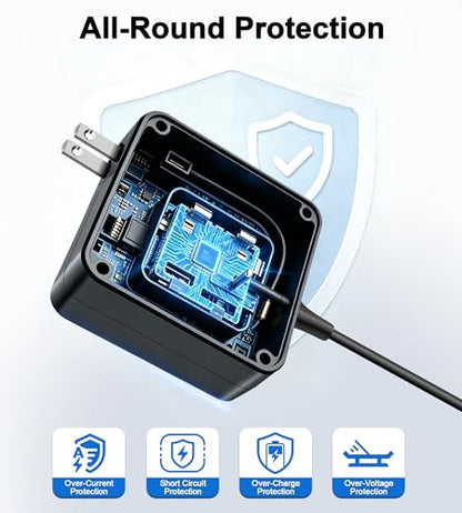 65W USB C Charger Compatible with Lenovo ASUS Laptop Computer Charger | Compatible with Asus ZenBook/Chromebook, HP Spectre, Lenovo Thinkpad/Yoga, Acer Chromebook, Huawei Matebook Universal Charger