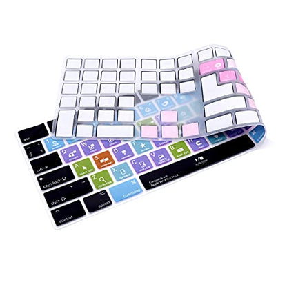 Keyboard Cover for Apple iMac Magic Wireless Keyboard US&EU Layout | Final Cut pro X,Silicone,Protective Skin,with Numeric Keypad MQ052LL/A,A1843, Washable&Reusable,Full Protection,Precise Fit - color: Final cut pro X