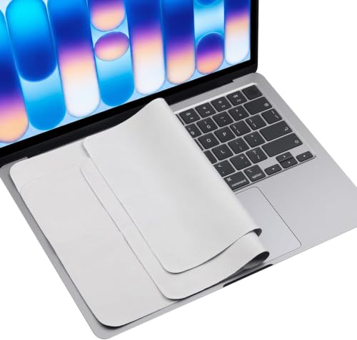 MUBUY MacBook Neo/Air/Pro Accessories, 2 Pack Microfiber Liner Cleaning Cloth Screen Keyboard Imprint Protection Cover Compatible with MacBook Air 13"/MacBook Neo 13", MacBook Pro 13 14 inch