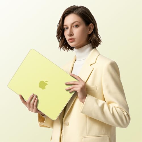 AKIT MacBook Neo 13 inch Case 2026 (A18 Pro, A3404), Citrus Clear | Bare-Metal Feel Hard Shell, 2 Keyboard Cover & Screen Protector, Precise Fit Official, Anti-Scratch & Fingerprint Free - color: Citrus Clear