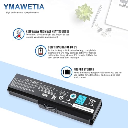 48Wh PA3817U-1BRS Battery Replacement for Satellite C655 C675 C675D L645 L645D L655 L655D L675 L675D L745 L755 L755D P745 P755 P775 M645 A660 A655 PA3817U Series Laptop Battery - color: T3817 BATTERY