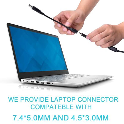 Ostrich Charger Compatible with Dell Laptop Computer 65W 45W Round Tip Power Adapter