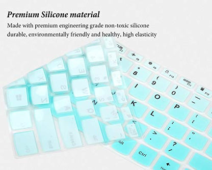 Keyboard Cover Skin for Lenovo Flex 5 14 2-in-1 Laptop/Yoga 7i 5i,Lenove Idepad S540 14 inch/Lenovo IdeaPad 5 14"/IdeaPad Slim 7 14, Keyboard Skin Protector for Lenovo Flex 5 14"-Gradual Mint - color: Gradual Mint Green