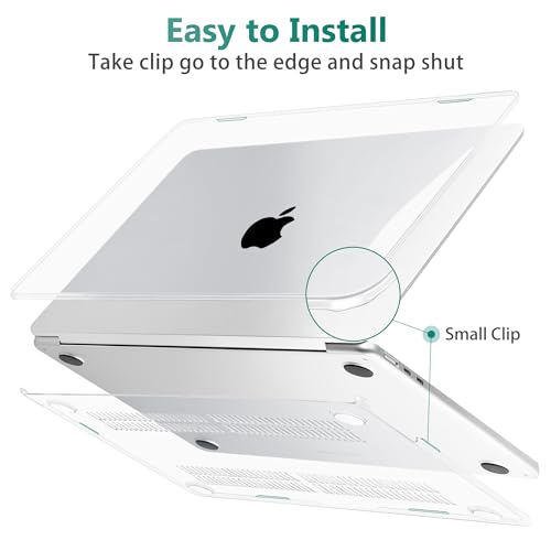 May Chen Case for MacBook Air 13/13.6-inch (M5/M4/M3/M2, 2022-2026 Models A3449 A3240 A3113 A2681), Lightweight | Closes Seamlessly | Ideal for Work Hard Shell Case, Crystal Clear - color: Crystal Clear