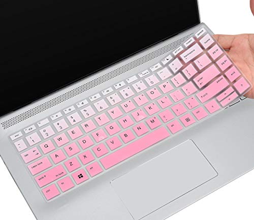 Keyboard Cover for HP ProBook 440 445 G5 G6 G7 G8 14", HP ProBook x360 440 G1 14, HP ProBook 640 G4 G5 G7 G8 14, HP ProBook 430 G5 Notebook Protective Skin(Not Fit ProBook 440 445 G11), Ombre Pink - color: Ombre Pink