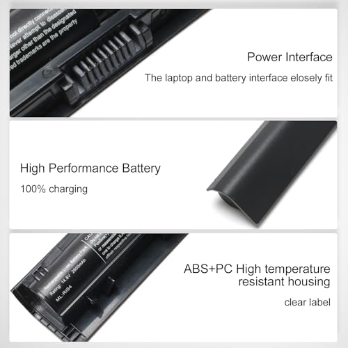 LQM RI04 RI06XL Laptop Battery for HP ProBook 450 455 470 G3 | Compatible with Envy 15-Q001TX Series, P/N 805294-001 811063-421 805047-851, HSTNN-PB6Q HSTNN-DB7B P3G15AA - color: RI04