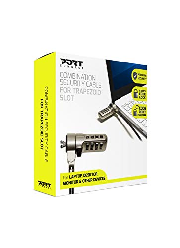 Port Designs Security Cable Combination Noble Wedge Slot - style: Combination Noble Wedge Slot