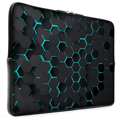 Laptop 13 inch Sleeve Case for MacBook Air 13-13.6 inch, Laptop Bag Cover for MacBook Pro 13" 14 inch, Shockproof Briefcase Travel Carrying Sleeve for 14" Chromebook HP Dell I Black Honeycomb - color: Black Honeycomb