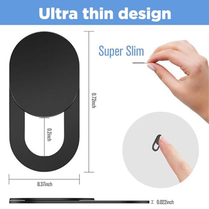 5-Pack Camera Privacy Cover, Slide Webcam Cover for Laptop MacBook PC Phone, Camera Lens Slider Protector, Universal Webcam Cover for Smartphone, Tablet, Computer