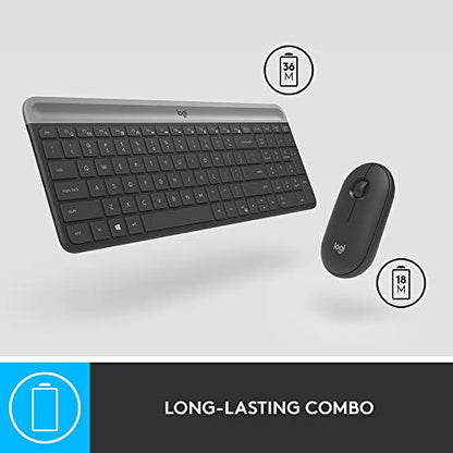 Logitech MK470 Slim Wireless Combo - Graphite (Renewed)