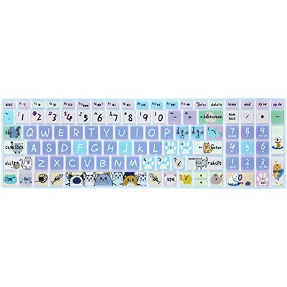 Keyboard Cover for HP Envy x360 15.6''Series/Pavilion 15/ Pavilion x360 15.6” Series/Envy 17 17.3" Series/HP Laptop 15t 17t 17-ca0011nr 17-by0040nr, Cute Cat - color: Cute Cat