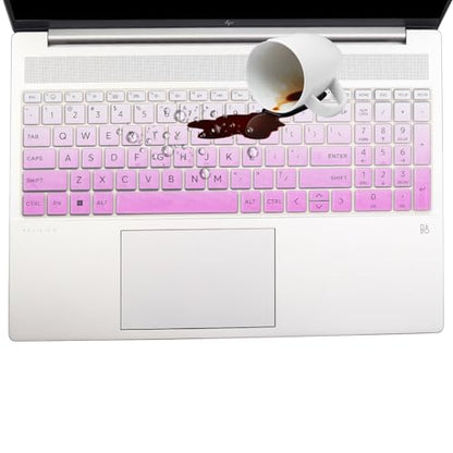 Keyboard Cover for New HP 15.6 Laptop 15-fc 15-fd Series 15z-fc000 15t-fd000/fd100 15-fd0023dx 15-fd0005dx 15-fd0883nr 15-fd0083wm 15-fd0127dx 15-fd0182wm 15-fd0123dx 15-fd1055cl 15-fd0081wm fd0099nr - color: OmbrePurple