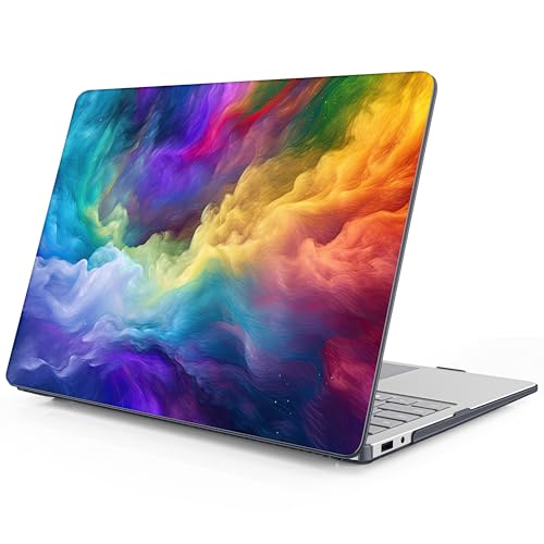 Mektron Printed Case for 2025 Microsoft Surface Laptop Windows 11 Copilot+ PC Surface Laptop 13 inch Touchscreen Display Cover Fits Model 2095, Rainbow Cosmic - color: Rainbow Cosmic
