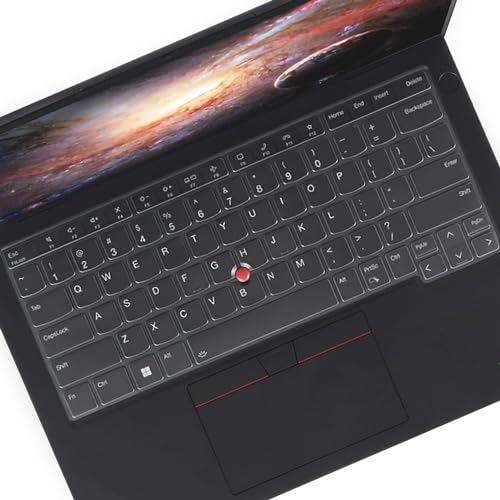 Keyboard Cover for Lenovo Thinkpad x1 Carbon Gen 11/10 14", ThinkPad T14 T14s L14 P14s Gen 4/Gen 3, ThinkPad X1 Yoga Gen 8/7, ThinkPad E14 Gen 6/5 (Not Fit T14 L14 P14s Gen 6/5/2/1, E14 Gen 7/4/3) - color: Clear-TPU,