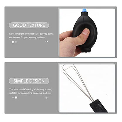 NUOBESTY 1set Keyboard Cleaning Kit Professional Brush and Key Puller Essential Tools for Computer and Laptop Maintenance for Hard Reach Areas