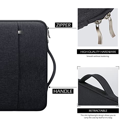 11 Inch Laptop Sleeve Carrying Case with Pocket Handle for 11 inch Mac Acer Asus Dell Chromebook VivoBook HP Stream Samsung Chromebook 2 3 4, 12 inch Surface Pro 3 4 6 7 7+, Black - color: Black, size: 11"-11.6"