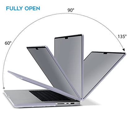 IBENZER Compatible with MacBook Pro 14 Inch Case 2026 2025 2024 2023 2022 M5 M4 M3 M2 M1 A3434 A3112 A3185 A3401 A2918 A2992 A2779 A2442 Mac Pro/Max,HardShellCase&KeyboardCover,LavenderGY,T14LVGY+1 - color: Lavender Gray, size: For Macbook Pro 14" with To