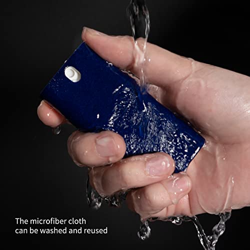 CLICK CLEAN Screen Cleaner with Pull-Out Stand & Microfiber, Dark Blue | Fine Mist Spray, Streak-Free, Anti-Static, Removes Fingerprints & Smudges, Gentle Formula, For Phones, Laptop and Tablet - color: Dark Blue