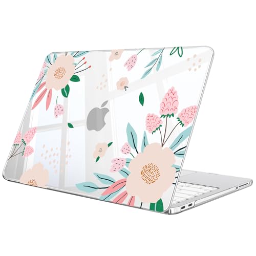 Fintie Case for MacBook Neo 13 Inch A3404 2026, Crystal Camellia | Snap-On Hard Shell Cover, Ultra-Thin, Slim Fit, Lightweight - color: Crystal Camellia