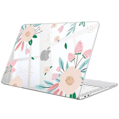 Fintie Case for MacBook Neo 13 Inch A3404 2026, Crystal Camellia | Snap-On Hard Shell Cover, Ultra-Thin, Slim Fit, Lightweight - color: Crystal Camellia