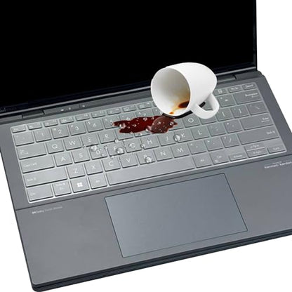 Ultra Thin Keyboard Cover for 2025 2024 ASUS ZenBook 14/ZenBook 14X UX3404 UX3405, ZenBook 14 Q425 Q415 Q410VA Q420 Q420VA, ZenBook Flip 14 OLED UP3404, ZenBook Pro UX6404 14 inch Laptop US Layout