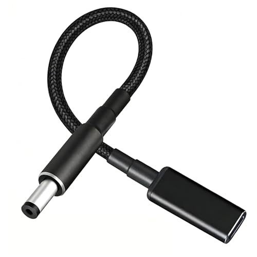 USB-C Type C Female PD Input to DC 5.5x2.1mm Power Charge Cable fit for Laptop 18-20V with DC5521 Port