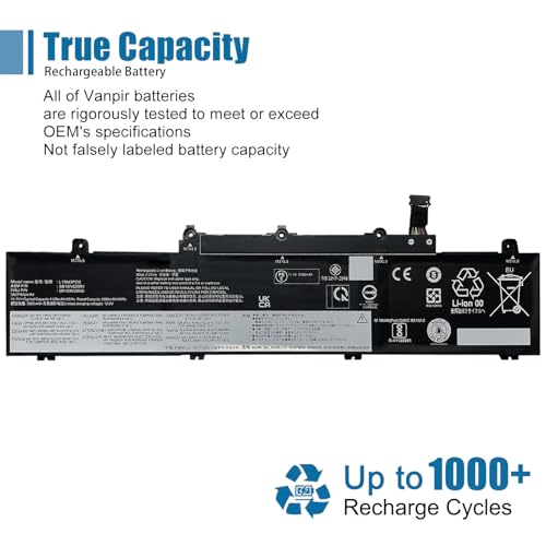 L19M3PD5 L19C3PD5 L19L3PD5 Laptop Battery Replacement for Lenovo ThinkPad 2022 2021 2020 E15 E14 4th 3rd 2nd Gen Series L20C3PD4 L20D3PD4 L20L3PD4 11.1V 45Wh 4120mAh - size: 11.52*2.91*0.26 inch L19M3PD5