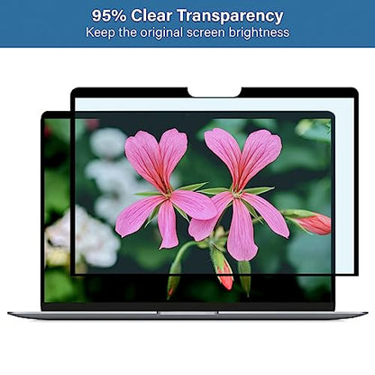 MOSISO Blue Light Blocking Screen Protector Bubble Free Anti Glare | Compatible with MacBook Air 13 inch 2022-2018/Pro 13 2023-2016 M2 M1, Anti Blue Light Blocking Laptop Screen Filter Film