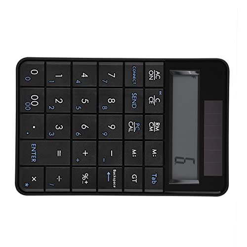 2-in-1 29-Key Numeric Keypad with LCD Display & Solar Power – Compact Small Num Pad for Laptop, Desktop, Accounting, Data Entry – Lightweight Portable Number Pad