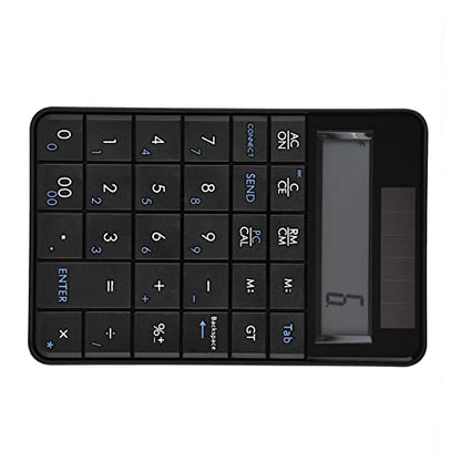 2-in-1 29-Key Numeric Keypad with LCD Display & Solar Power – Compact Small Num Pad for Laptop, Desktop, Accounting, Data Entry – Lightweight Portable Number Pad