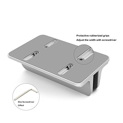 Laptop Stand, Cradle for Laptops, Adjustable Dock, Holder for MacBook Dell Hp Surface iPad - Silver