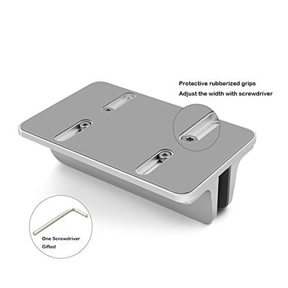 Laptop Stand, Cradle for Laptops, Adjustable Dock, Holder for MacBook Dell Hp Surface iPad - Silver