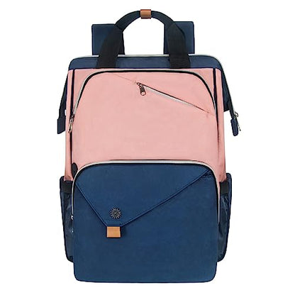 Hap Tim Laptop Backpack, Travel Backpack for Women, Pink Work Backpack (7651-BP) - color: Blue Pink