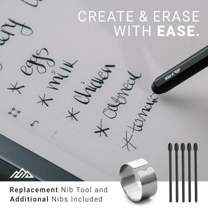 V-Pen EMR Stylus Remarkable 2 Pen Replacement with Digital Eraser + 5 Tips | 4096 Pressure Level Sensitivity & Palm Rejection | Digital Pen Marker Plus Compatible Kindle Scribe & Tablet Pen - style: V-Pen Stylus