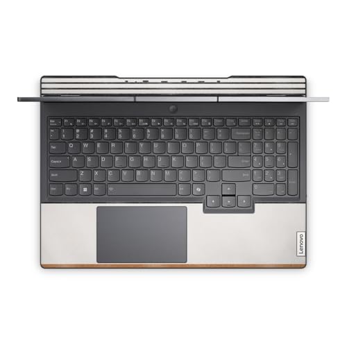 Glossy Glitter Laptop Skin Compatible with Lenovo Legion 5 Gaming Laptop (15IRX9) 2024 - Neutral Stripes - Premium 3M Vinyl Protective Wrap Decal Cover - Easy to Apply | Crafted in the USA - color: Neutral Stripes, size: Legion 5 Gaming (15IRX9) 2024 Full