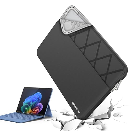 Smatree Laptop Sleeve for 13.5 inch Microsoft Surface Laptop 6/5/4 | Case with Accessory Pocket,Patented Shockproof Design (E457) - color: Elite-Black, size: for 13.5 inch Surface Laptop (E457)