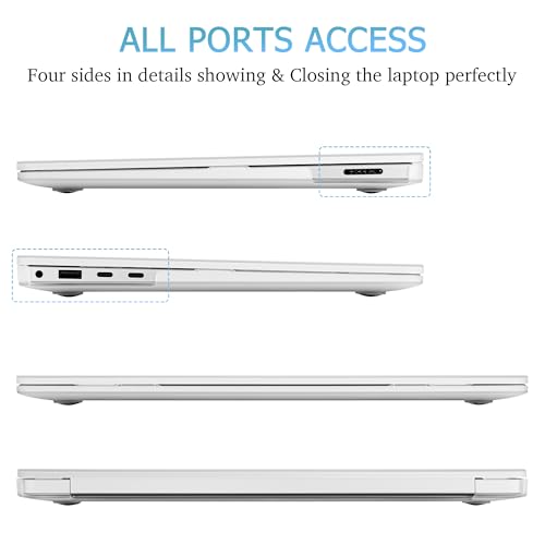 Mektron Matte Case for 13.8" Microsoft Surface Laptop 8 2026 Fits Surface Laptop 13.8 Inch 7 2024 Cover (Model: 2036),Keyboard Cover +Screen Protector +Dust Plugs, Matte White - color: Matte White