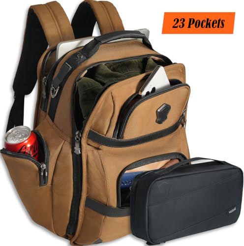 WELKINLAND 24H Business Backpack for Men with Toiletry Bag, 16" Laptop Executive Backpack for Mens, 28L Business Computer Backpacks, Heavy Duty Laptop Backpack, Carry-on Executive Backpacks for Men