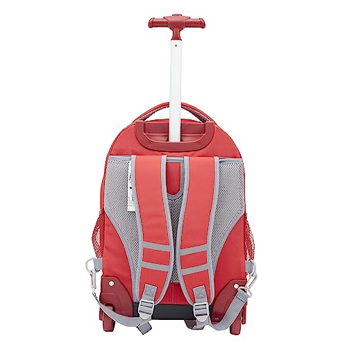 Travelers Club 18" Rolling Backpack with Shoulder Straps, Red - color: Red, size: 18 Inch