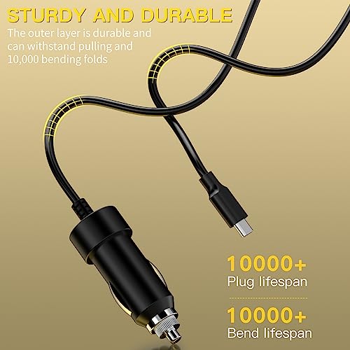 100W USB-C Laptop Car Charger for Dell Latitude/XPS/Precision,MacBook Pro | Air,for HP Spectre/Elitebook,for Lenovo ThinkPad/Yoga/IdeaPad,Acer Chromebook,Google,for Samsung,Zenbook,Car Laptop Charger
