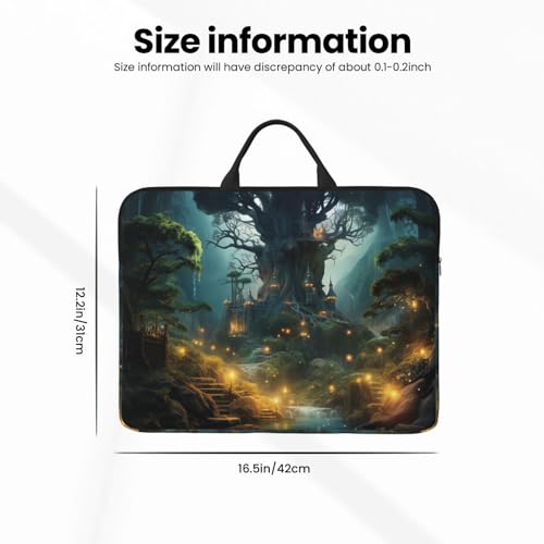 14 inch Laptop Sleeve with Handle Shockproof Laptop Bag Waterproof Computer Cover Bag Fantasy Briefcase