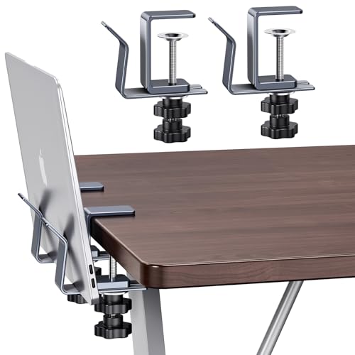 Vertical Laptop Stand, Aluminum Slide Design Adjustable Laptop Holder for Desk Side, fits All MacBook/Surface/Samsung/HP/Dell/Chrome Book (Space Gray)