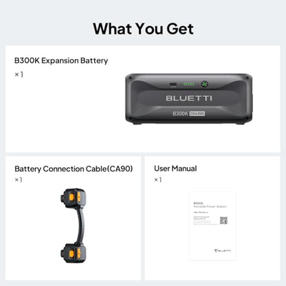 BLUETTI B300K, 2764.8Wh LiFePO4 Battery Pack for Power Station Apex 300 | LiFePO4 Extra Battery Backup Solar Generator for Home, Emergency, Road Trip - style: ‎BLUETTI B300K for Apex 300