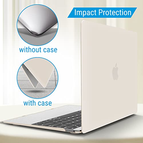 IBENZER Compatible with MacBook 12 Inch Case, Hard Shell Case Cover for Mac 12’’ with Retina Display Model A1534 (Newest Version 2020 2019 2018 2017 2016 2015), Rocky Grey, MM12RKGY - color: Rocky Gray
